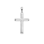 Anhänger Kreuz Silber rhodiniert
