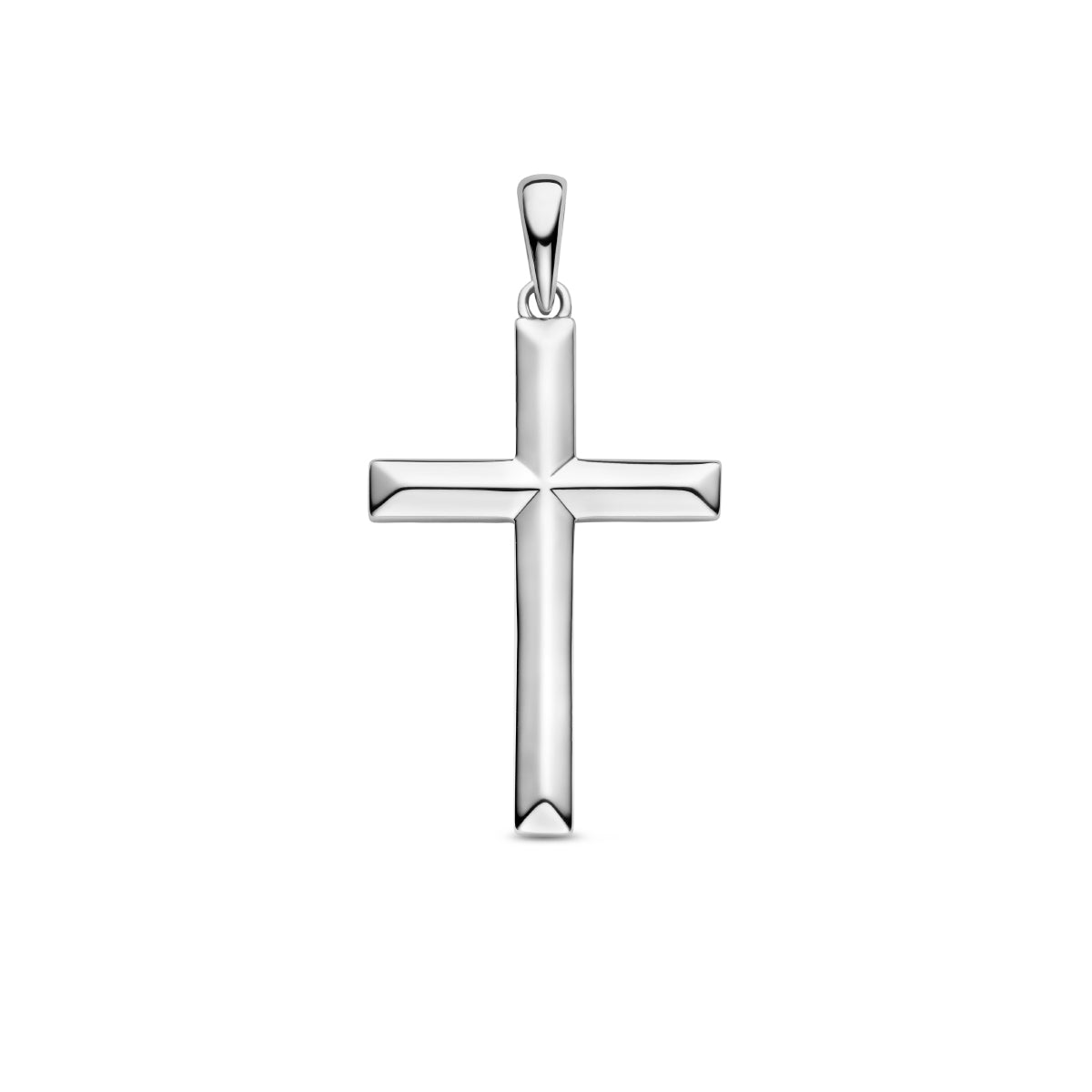 Anhänger Kreuz Silber rhodiniert