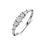 ring zirkonia zilver gerhodineerd
