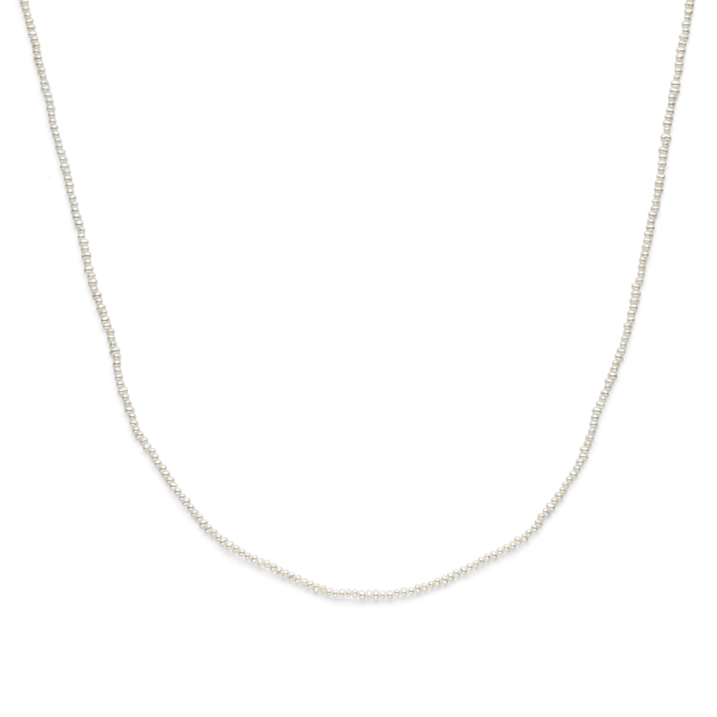 Halskette Perlen 41 - 45 cm 3 Mikron vergoldet (gelb)