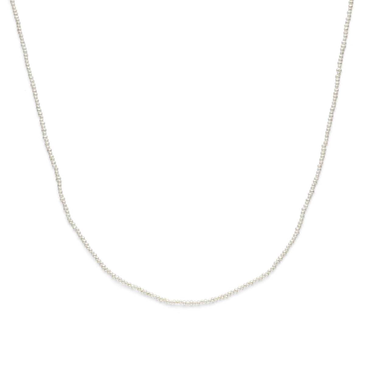 Halskette Perlen 41 - 45 cm 3 Mikron vergoldet (gelb)