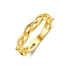 ring gevlochten 14K geelgoud - gevlochten