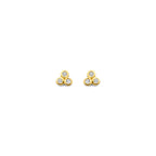 Ohrstecker Zirkonia 3 mm 14K Gelbgold