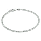 Armband 2,5 mm 18 cm Silber rhodiniert