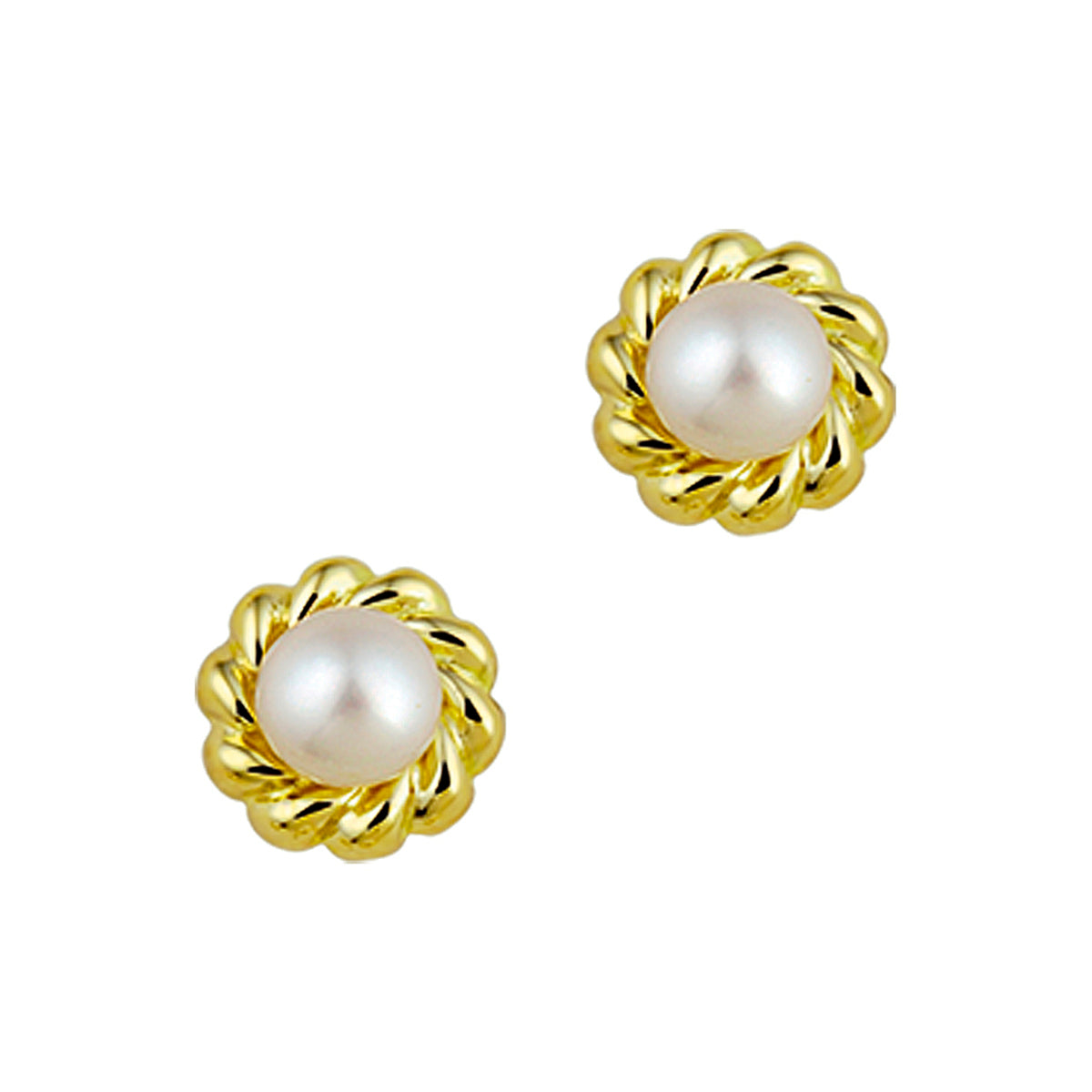 oorknoppen parel 14K geelgoud
