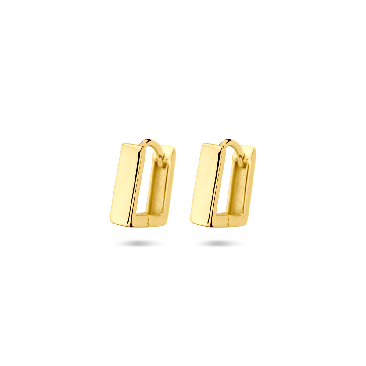 klapoorringen 11,5 mm 1 micron zilver verguld (geel)
