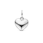 hanger hart 7,5 mm zilver gerhodineerd