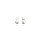 Ohrstecker Perle 7 mm Silber rhodiniert