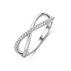 Ring Zirkonia Silber rhodiniert