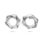 klapoorringen poli/mat 23,5 mm zilver gerhodineerd