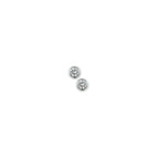 oorknoppen zirkonia zilver gerhodineerd