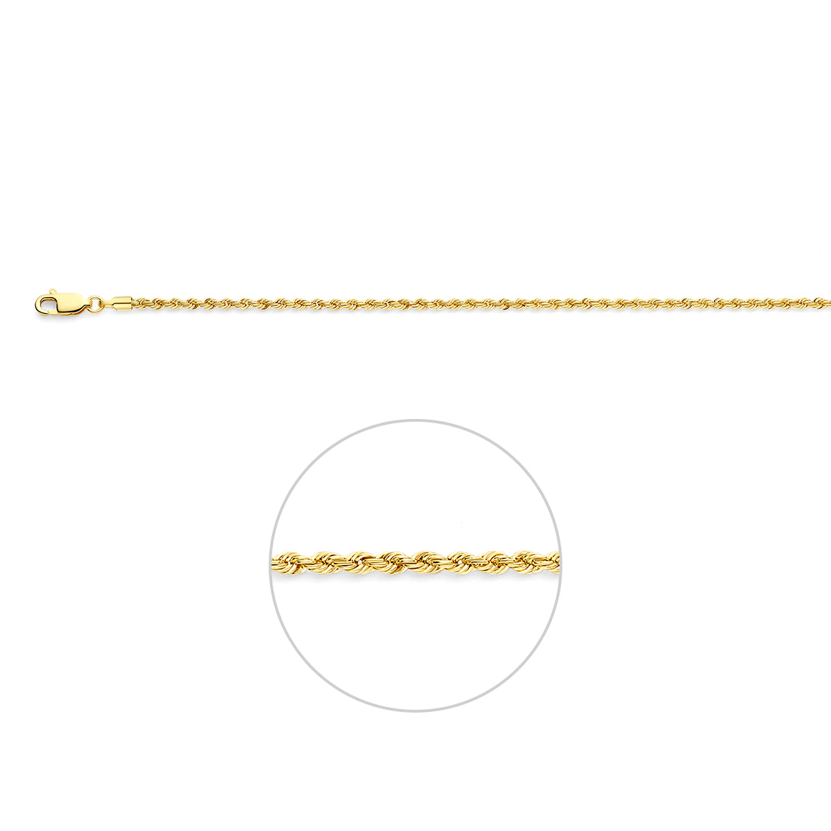 koord 2,1 mm 14K geelgoud