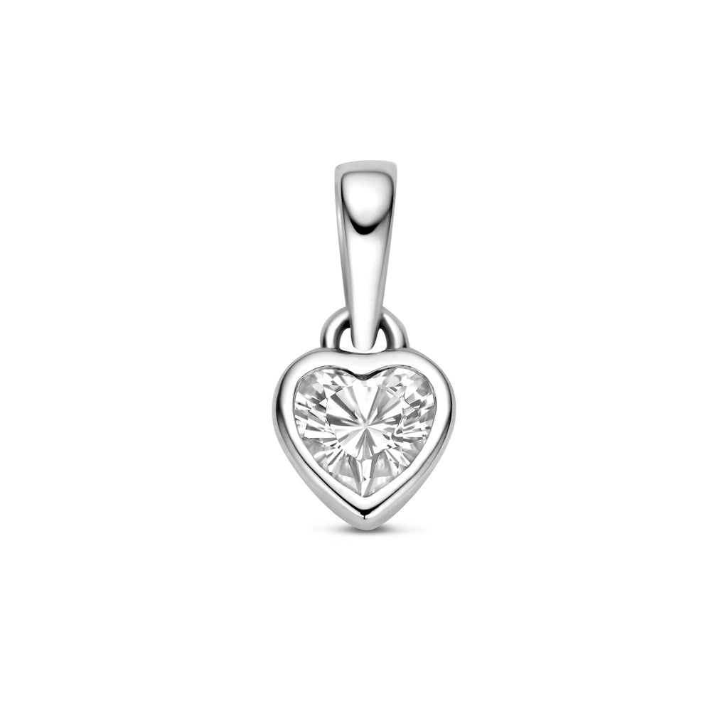 hanger hartje zirkonia 6,5 mm zilver gerhodineerd