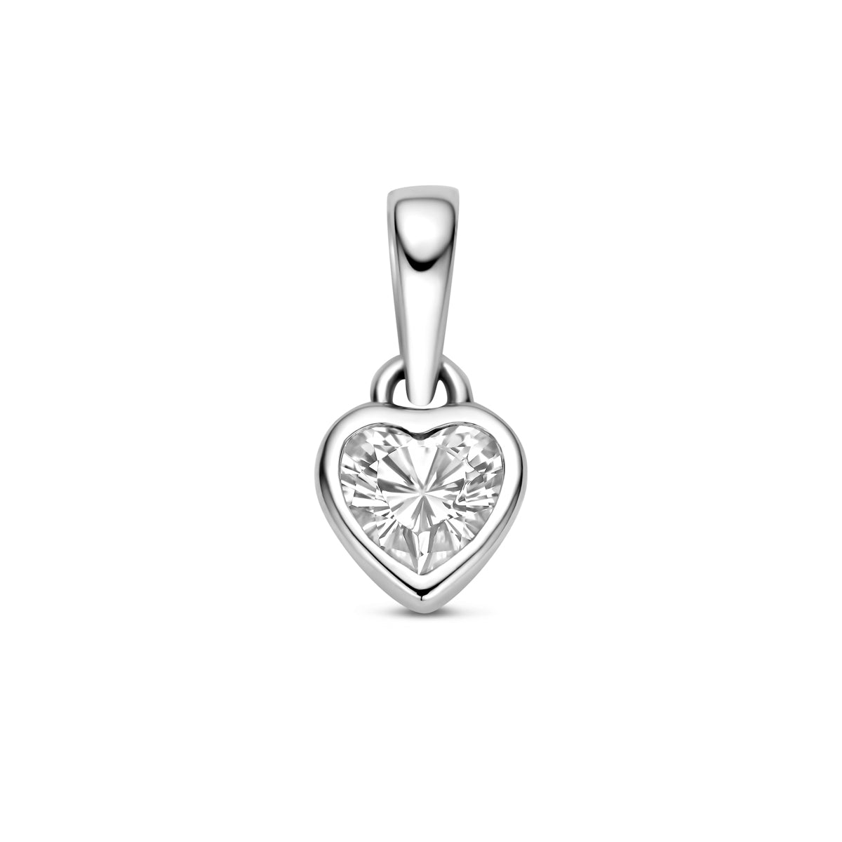 hanger hartje zirkonia 6,5 mm zilver gerhodineerd