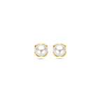 Ohrstecker Blumenperle 14K Gelbgold