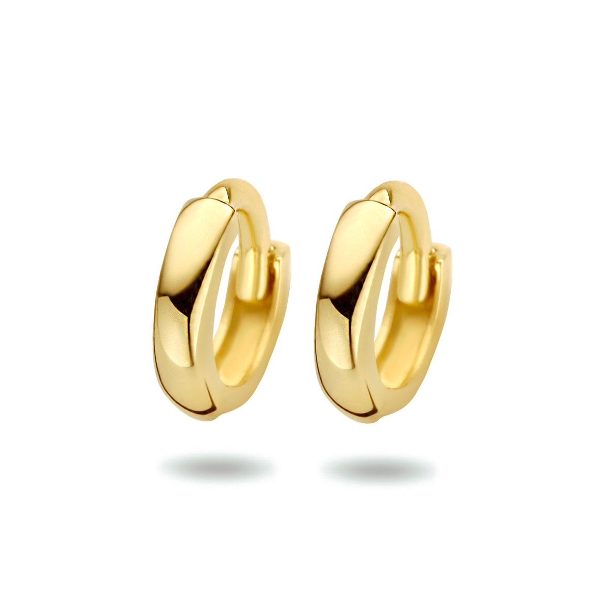 klapoorringen 1,6 x 7,0 mm 14K geelgoud
