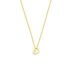 collier hartje 40 - 42 - 44 cm 14K geelgoud