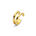 ear cuff 12 mm 1 micron zilver verguld (geel)