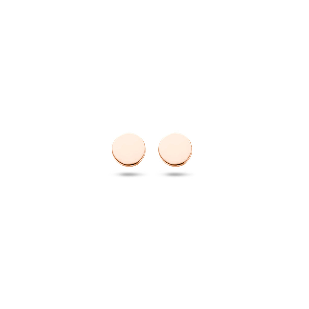 Ohrstecker rund 4 mm 14 K Roségold
