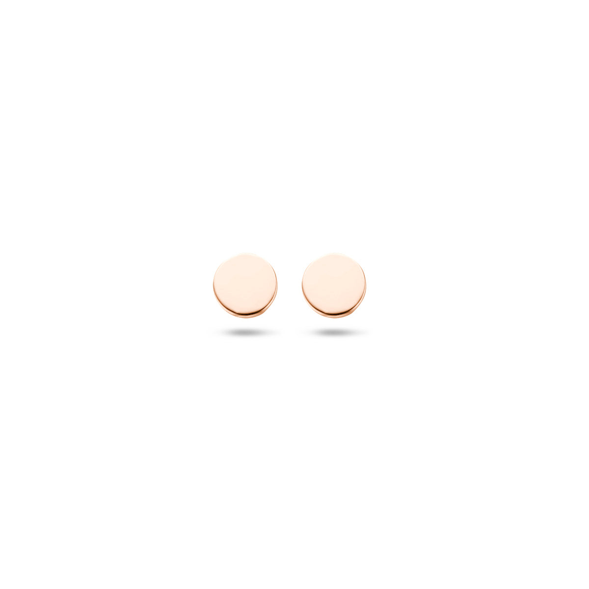 Ohrstecker rund 4 mm 14 K Roségold
