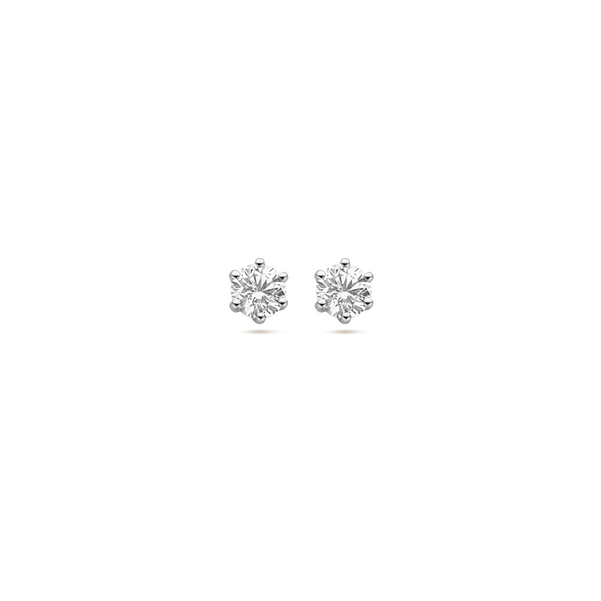 Ohrstecker Zirkonia 14K Weißgold