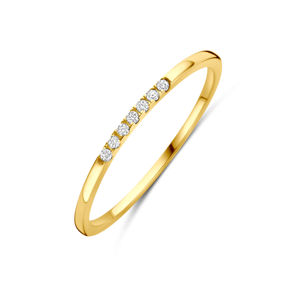Ring Zirkonia 14K Gelbgold