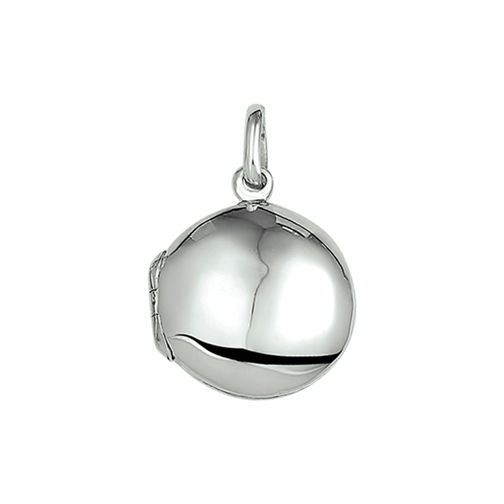 Medaillon 15,5 mm Silber weiß