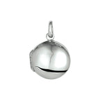 Medaillon 15,5 mm Silber weiß