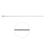 Körbchenmuster 0,8 mm 14K Weißgold
