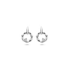 oorhangers zirkonia 11 mm zilver gerhodineerd