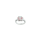 ring vlinder zilver gerhodineerd