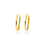 Klappohrringe Paperclip 14 mm 14K Gelbgold