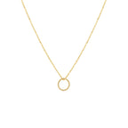 collier rondje 40 - 42 - 44 cm 14K geelgoud