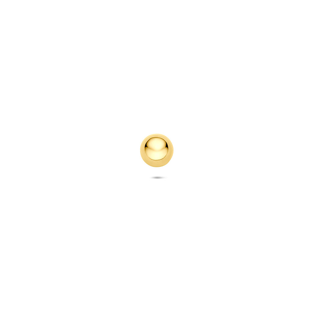 Flat-Back-Piercing Kugel 4 mm 14K Gelbgold