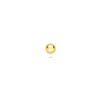 Flat-Back-Piercing Kugel 4 mm 14K Gelbgold