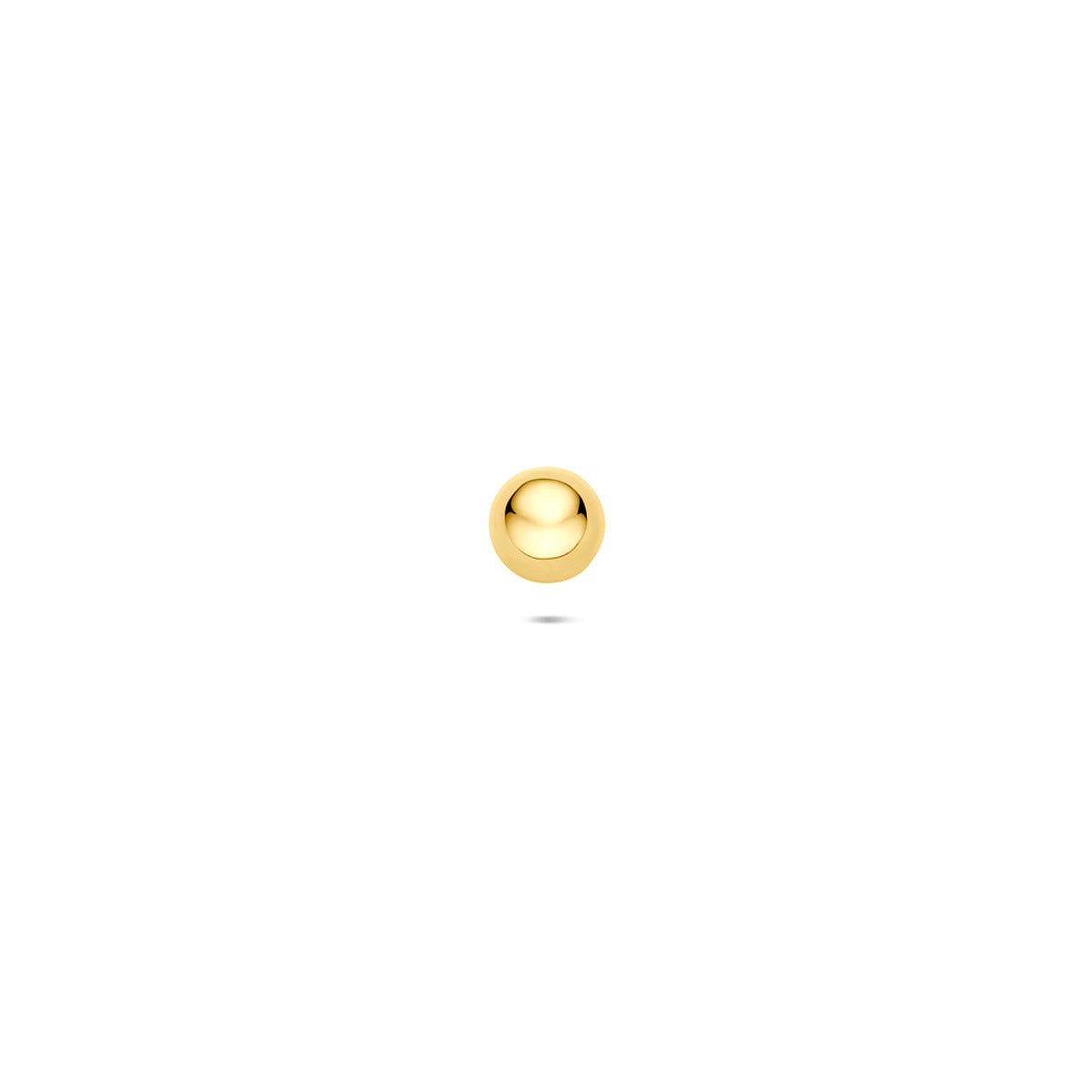Flat-Back-Piercing Kugel 4 mm 14K Gelbgold