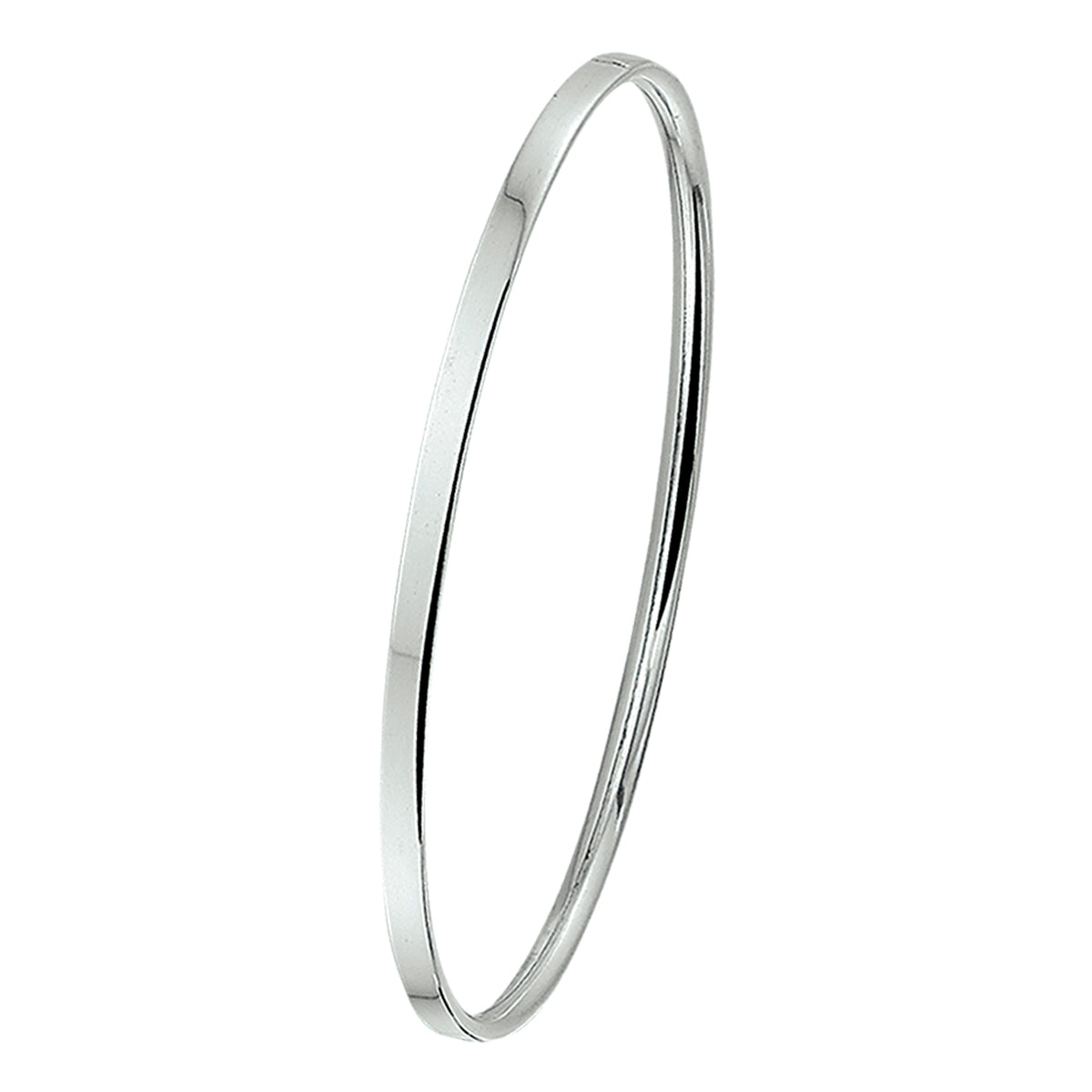 Armreifkappe Flachrohr 3 x 60 mm silberweiß