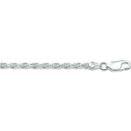 koord gediamanteerd 2,2 mm zilver wit