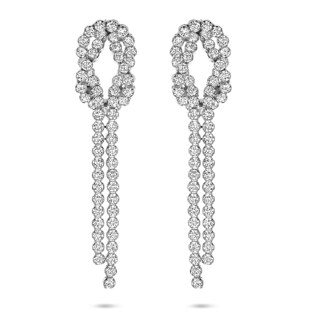 oorhangers zirkonia 53 mm zilver gerhodineerd