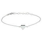 Armband Herz Silber rhodiniert