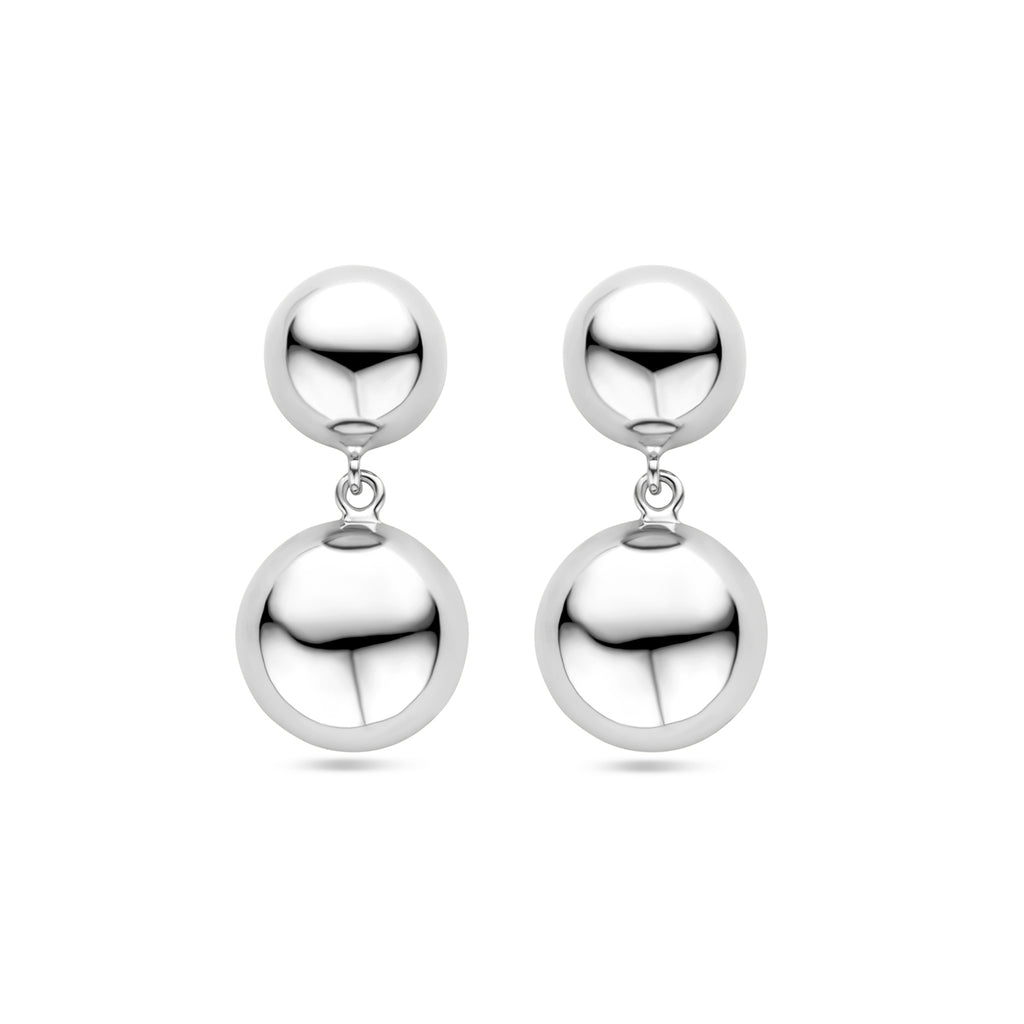 oorhangers half bol 31 mm zilver gerhodineerd