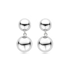 oorhangers half bol 31 mm zilver gerhodineerd