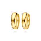 klapoorringen 20 mm 1 micron zilver verguld (geel)