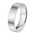Ring 6 mm ohne Zirkonia Edelstahl