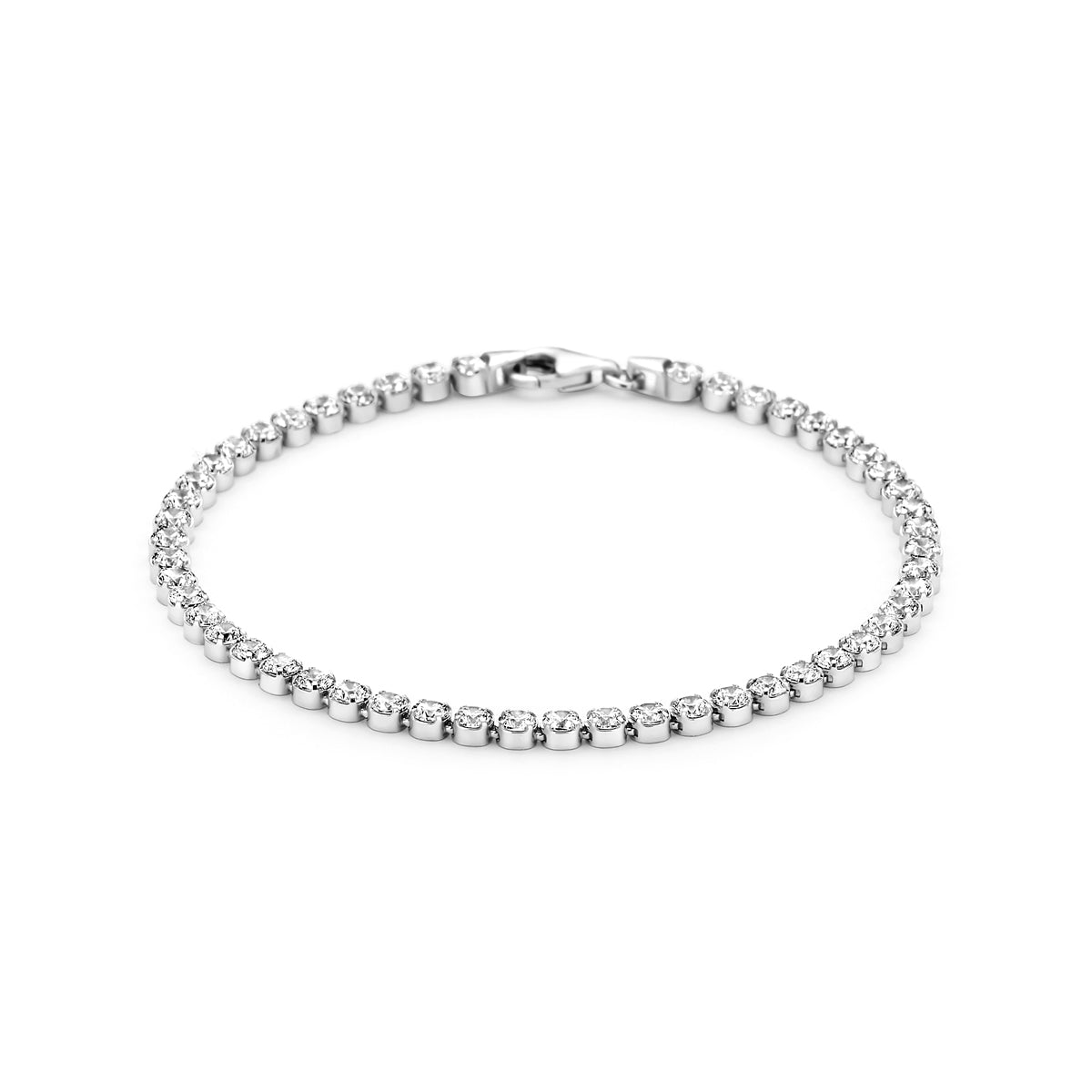 Tennisarmband Zirkonia 3,1 mm Silber rhodiniert