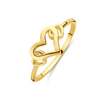 Ring Herzen 14K Gelbgold