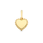 hanger hart 9,5 mm 14K geelgoud
