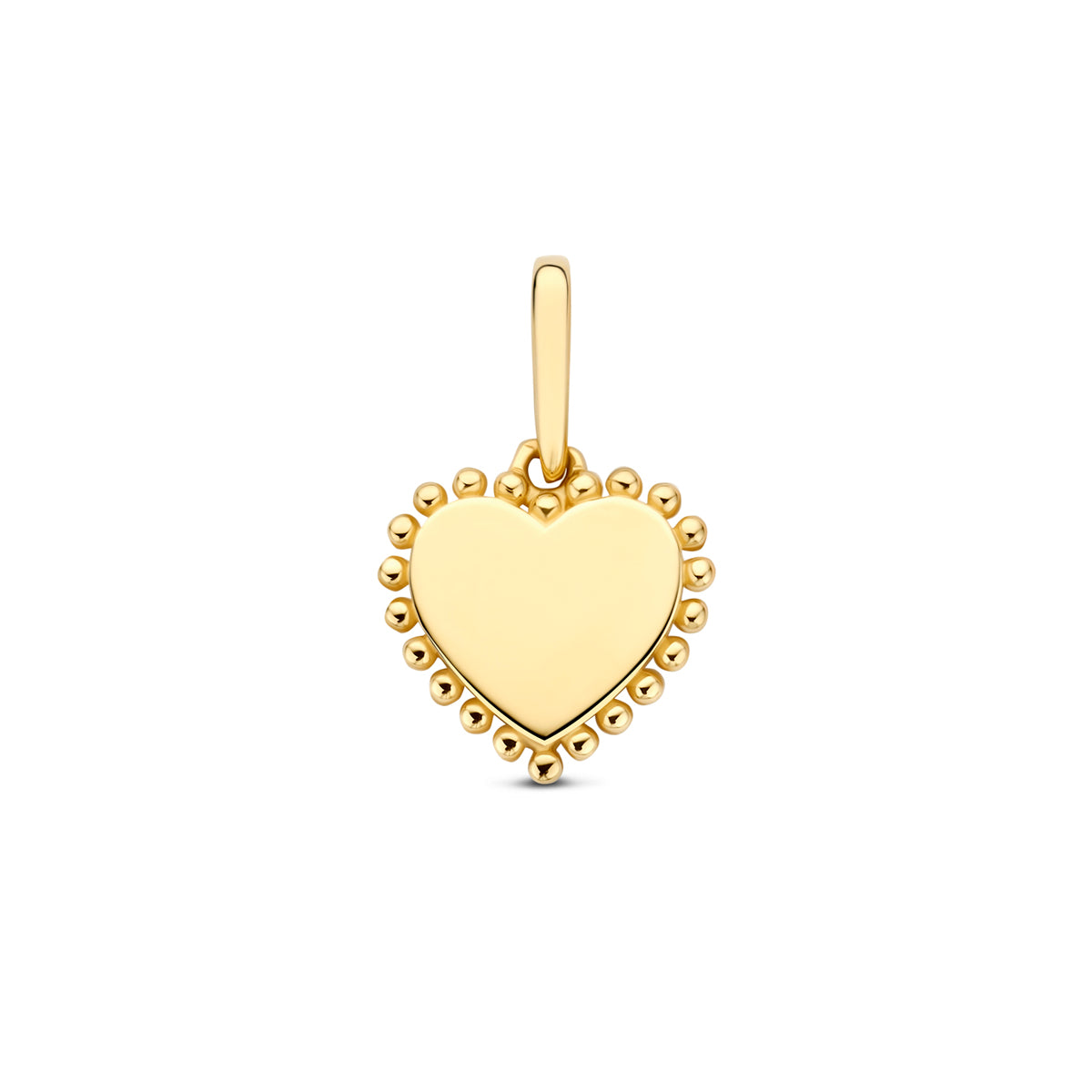hanger hart 9,5 mm 14K geelgoud