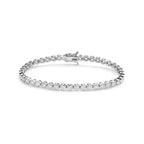 tennisarmband zirkonia 4 mm zilver gerhodineerd