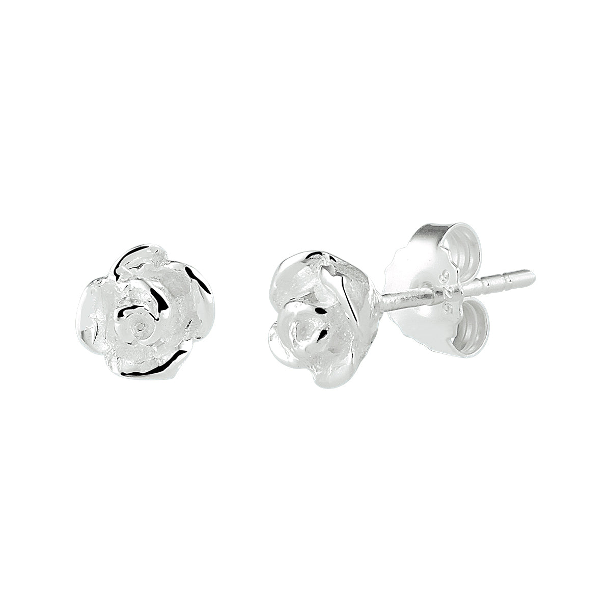 Ohrstecker silberweiß